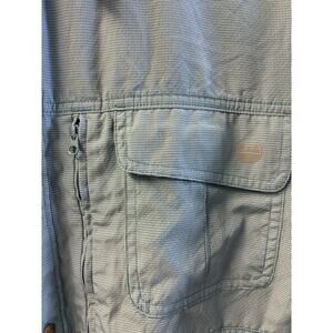 Wrangler Shirt Men's XL Teal Outdoor Regular Fit Button Up Short Sleeve